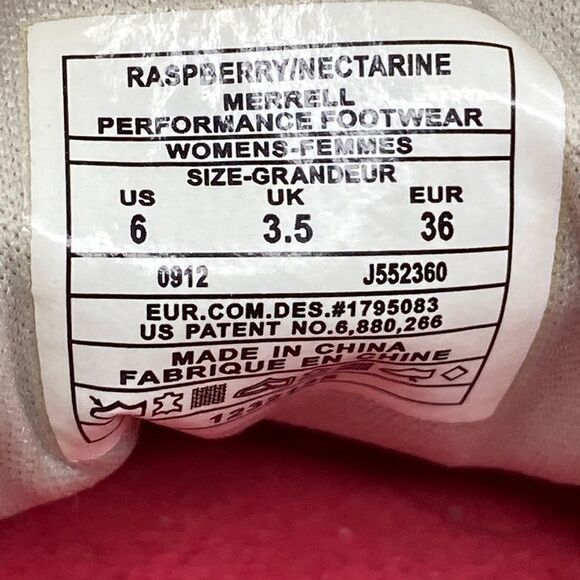 Merrell Lorelei Twine Women's Fabric Sneakers Raspberry Athletic Shoes Sz 6 - Picture 9 of 12